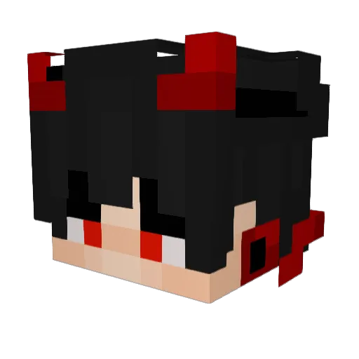 Phumando Minecraft avatar head, 3D render
