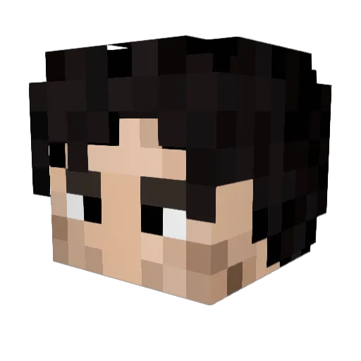 PhunkyMonkie Minecraft avatar head, 3D render