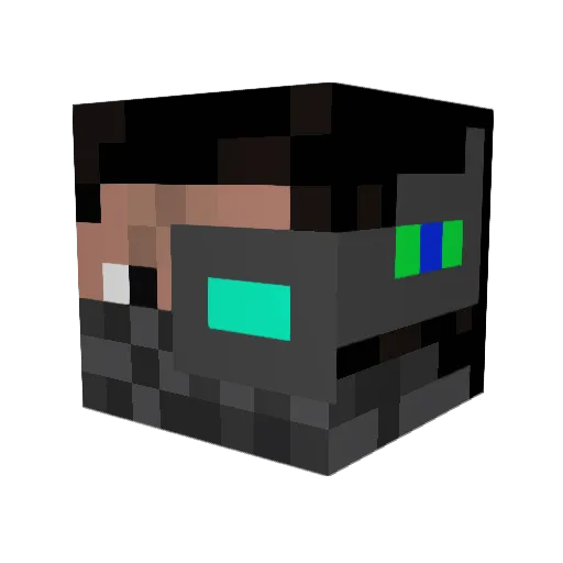 Phunthime Minecraft avatar head, 3D render