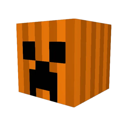 Phunzover Minecraft avatar head, 3D render