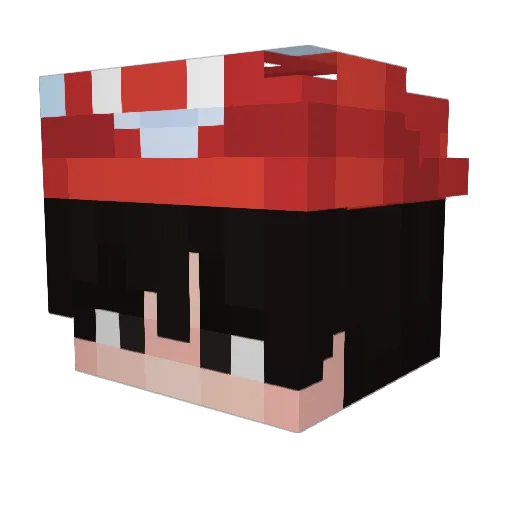 Phutawan16 Minecraft avatar head, 3D render