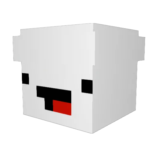 Phux1204 Minecraft avatar head, 3D render