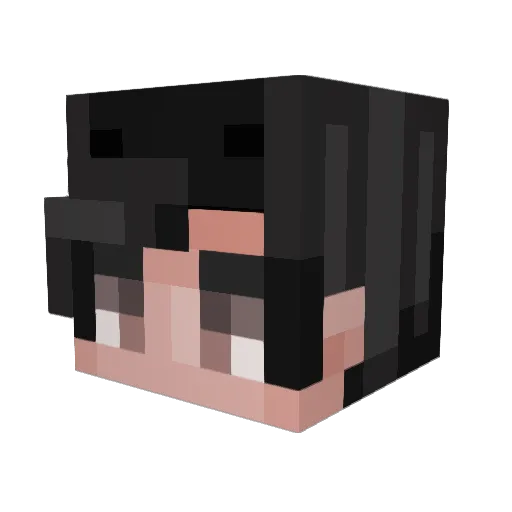 Phvrvxh Minecraft avatar head, 3D render