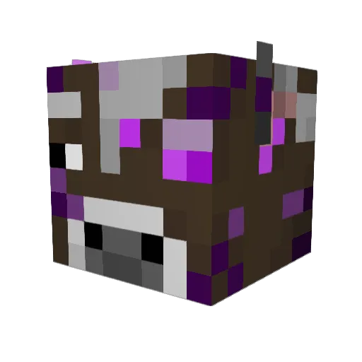 Phxsey Minecraft avatar head, 3D render