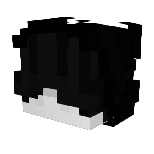 Phxyy Minecraft avatar head, 3D render