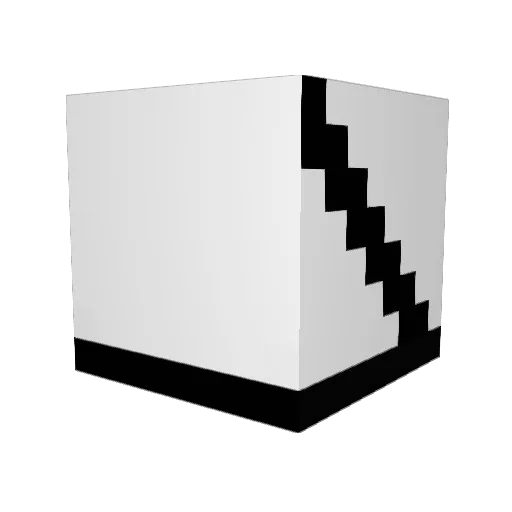 PhySicS_TG Minecraft avatar head, 3D render
