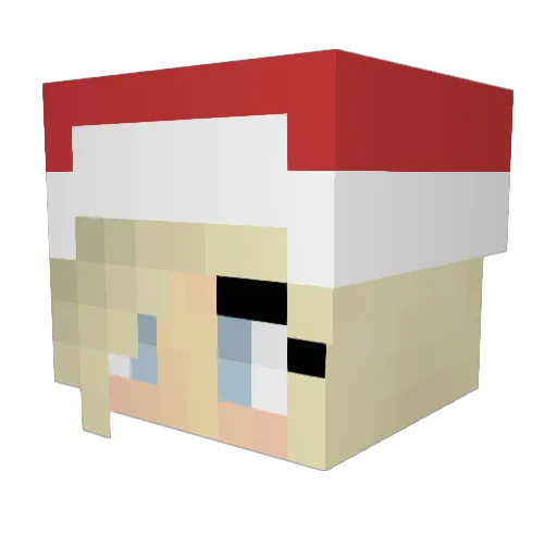 PhycoPvP_ Minecraft avatar head, 3D render