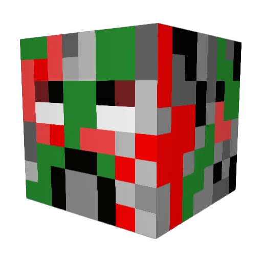 Phyl83 Minecraft avatar head, 3D render