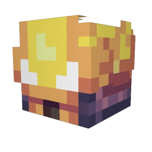 Phyllan Minecraft avatar head, 3D render