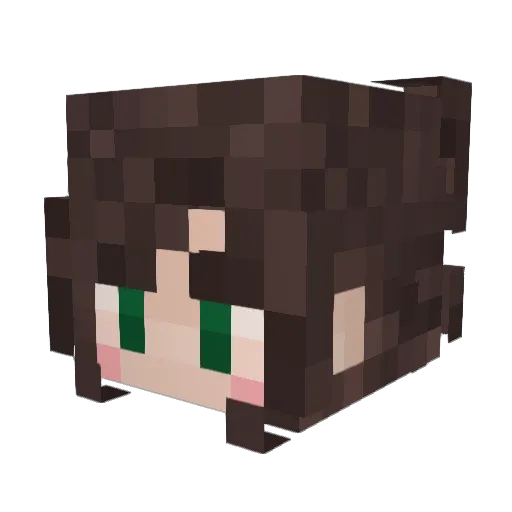 Phynaster Minecraft avatar head, 3D render