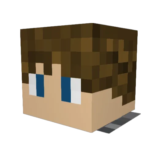Phynix34 Minecraft avatar head, 3D render