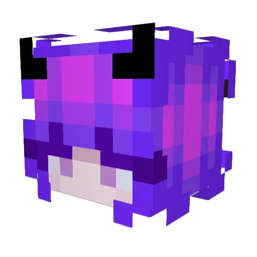 Phyoog Minecraft avatar head, 3D render