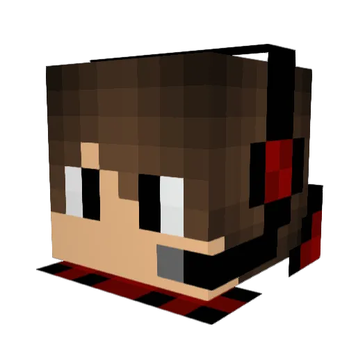 PhyosyphIV Minecraft avatar head, 3D render