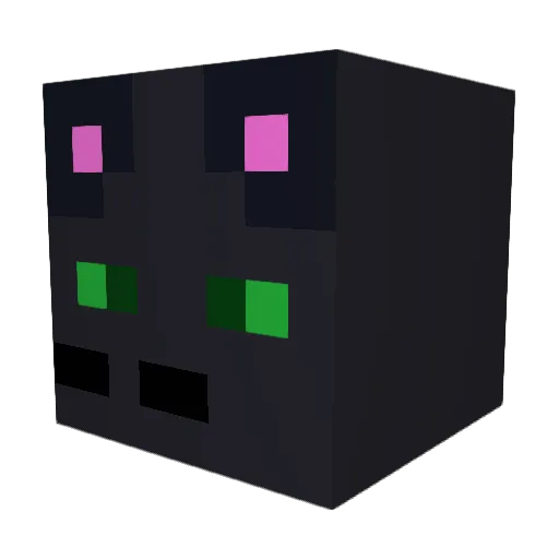 Phyra Minecraft avatar head, 3D render