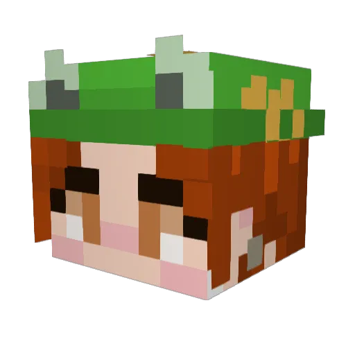 PhyreStryke Minecraft avatar head, 3D render