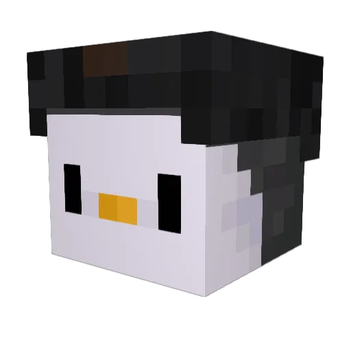 PhyreZai Minecraft avatar head, 3D render