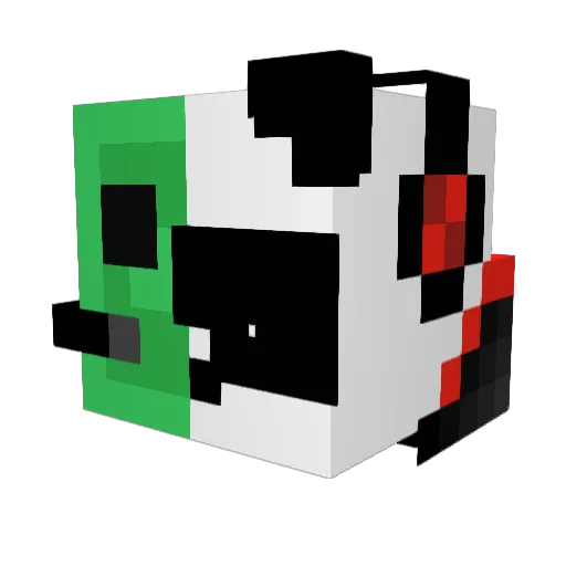 Phyrien Minecraft avatar head, 3D render