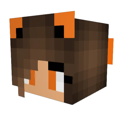 Physco113 Minecraft avatar head, 3D render