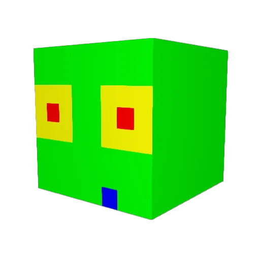 Physcopath Minecraft avatar head, 3D render
