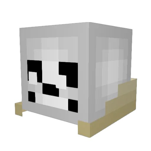 PhysicBerry Minecraft avatar head, 3D render