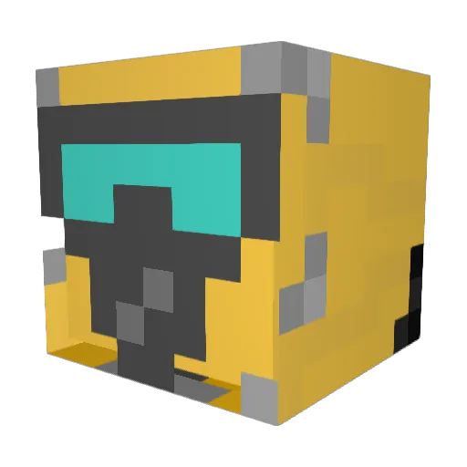 PhysicsEngine Minecraft avatar head, 3D render