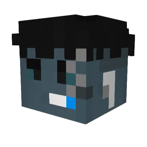 Physix96 Minecraft avatar head, 3D render