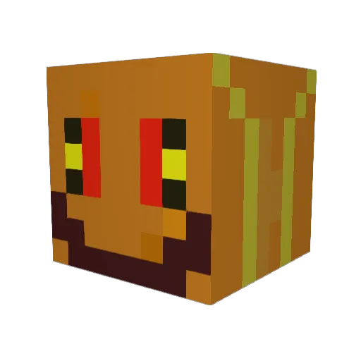 Phytonic Minecraft avatar head, 3D render