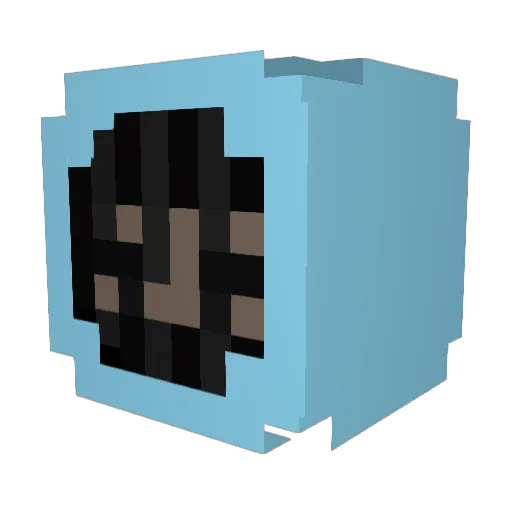 Pi3k4rnik_ Minecraft avatar head, 3D render