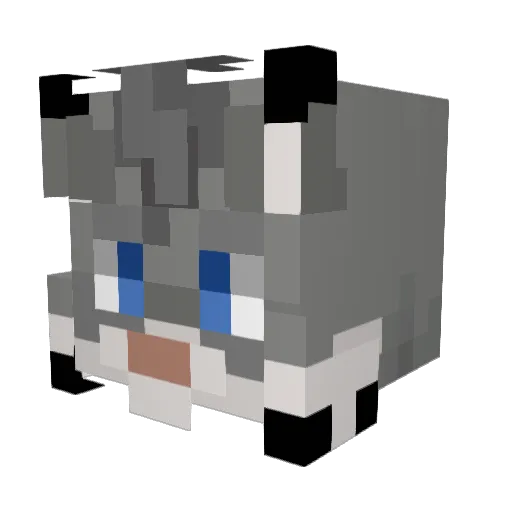 Pi55twink Minecraft avatar head, 3D render