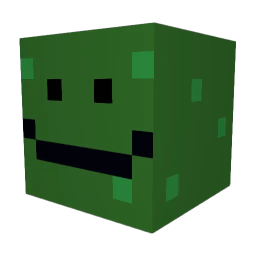 PiCKL3MAN Minecraft avatar head, 3D render