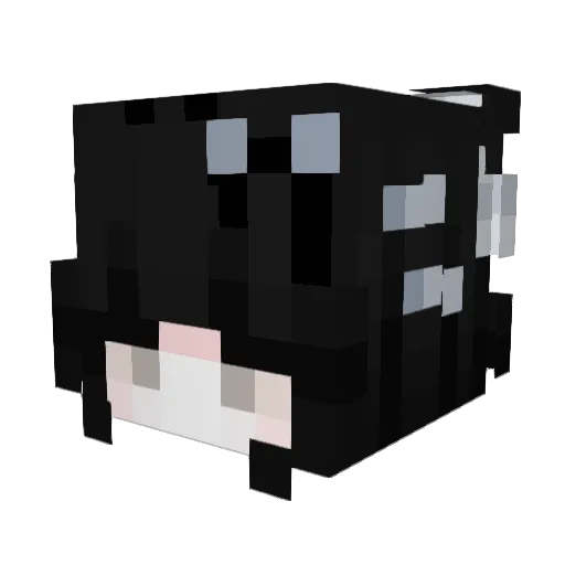 PiChing Minecraft avatar head, 3D render