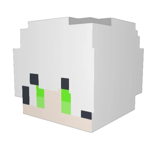 PiIlar Minecraft avatar head, 3D render