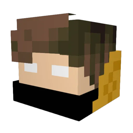 PiK_H Minecraft avatar head, 3D render