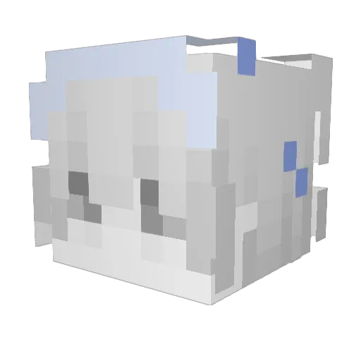 PiKo0920 Minecraft avatar head, 3D render