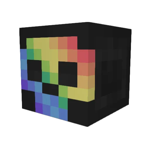 PiNK94 Minecraft avatar head, 3D render