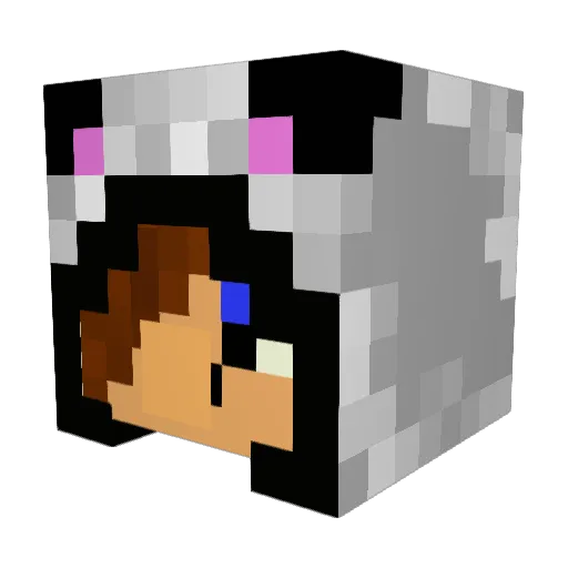 PiTcHoU_84 Minecraft avatar head, 3D render