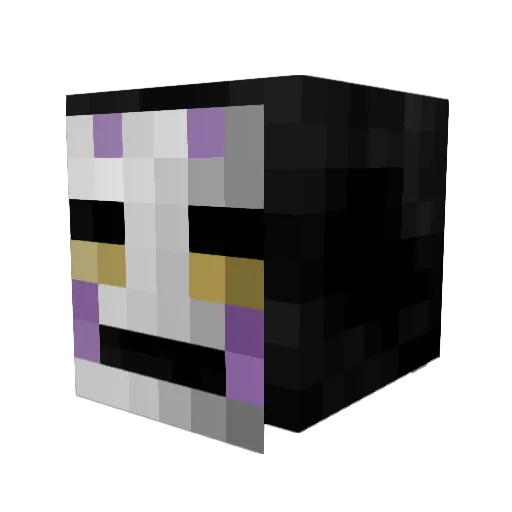 PiX3LiTe Minecraft avatar head, 3D render