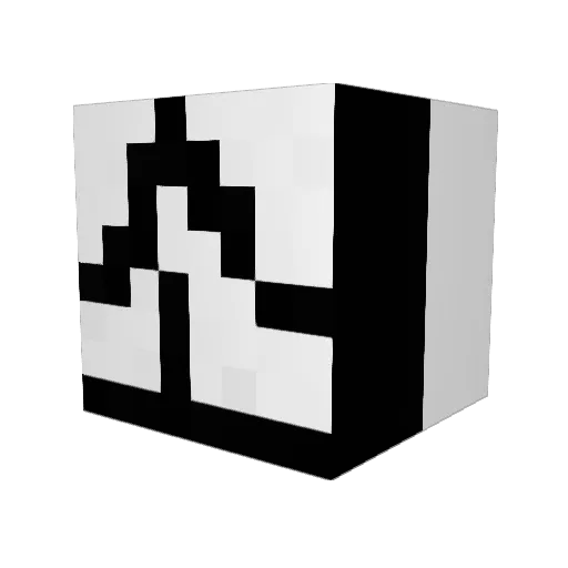 Pi_Crafter Minecraft avatar head, 3D render