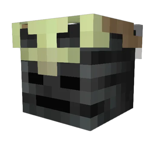Pi__ Minecraft avatar head, 3D render