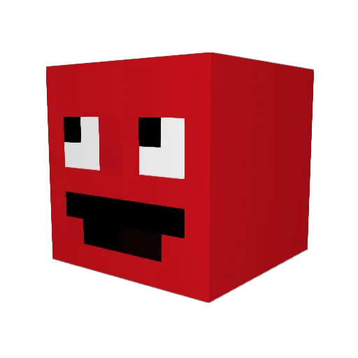 PiachuPL Minecraft avatar head, 3D render