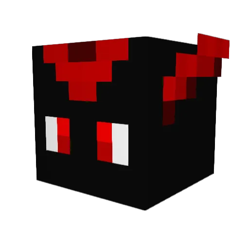Piacoucou Minecraft avatar head, 3D render