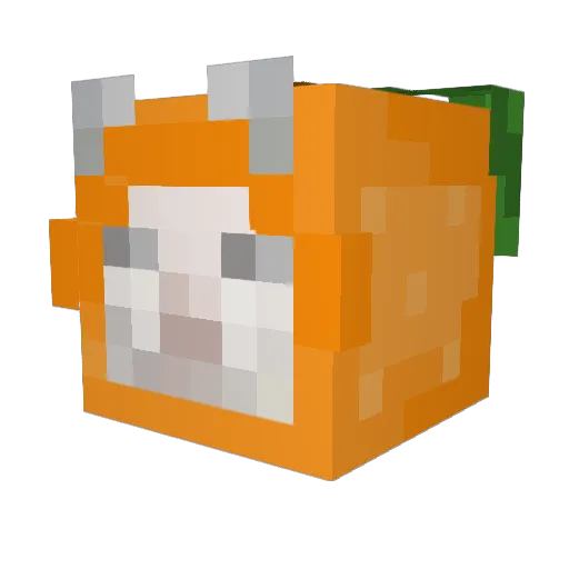 Piador Minecraft avatar head, 3D render