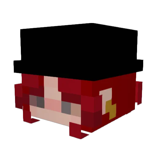 Piangoh Minecraft avatar head, 3D render