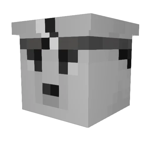 Piano22161 Minecraft avatar head, 3D render