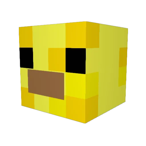 PianoBoot113202 Minecraft avatar head, 3D render