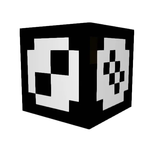 PianoGirls Minecraft avatar head, 3D render