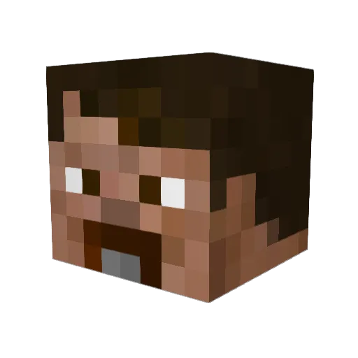 PianoManinSoCal Minecraft avatar head, 3D render
