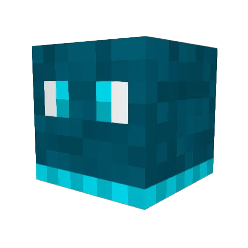 Pianoderby Minecraft avatar head, 3D render