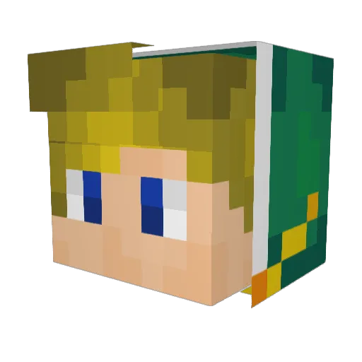 Pianoplayer1 Minecraft avatar head, 3D render