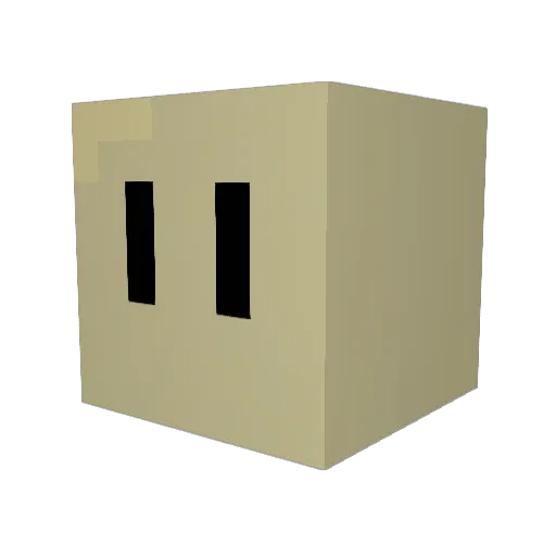 Piantro2 Minecraft avatar head, 3D render